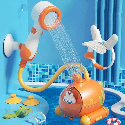 Baby Bath Electric Submarine Toys Shower Sucker Interactive Play Spray Bathtub Water Toys Sprinkler Baby Shower for Kids Trikidsworld