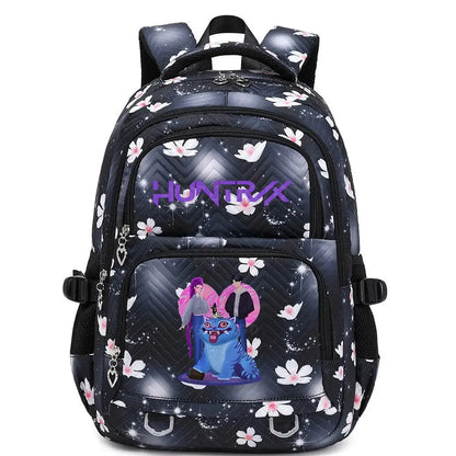 KPop Demon Hunters Backpack Rumi Mira Zoey HUNTR/X Saja Boys Print Cartoon School Bag Large Capacity Student Travel Backpacks Trikidsworld
