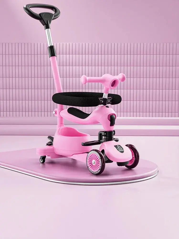 Wheel -3 Foldable Kids' Scooter – Musical, Portable, Multimode Ride Trikidsworld