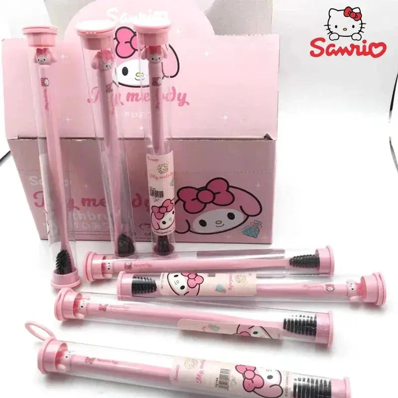 Sanrio Anime Toothbrush Hello Kitty Melody Kuromi Cinnamoroll Cartoon Student Adult Household Toothbrush Cleaning Birthday Gifts Trikidsworld