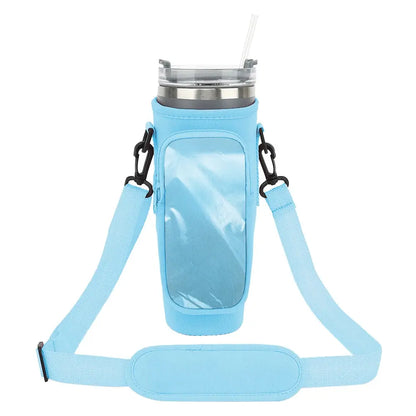Insulated Water Bottle Carrier with Strap – Fits Stanley Cup Trikidsworld