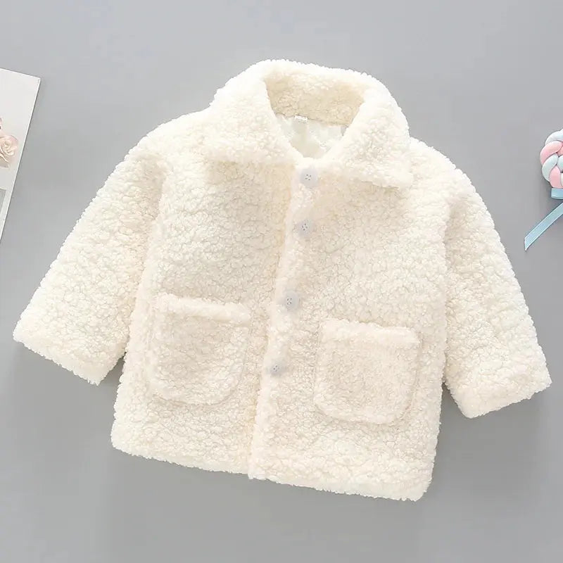 Kids Fall Winter Coats Children Padded Outerwear Boy Warm Fleece Jacket Baby Girls Lamb's Wool Jackets 2-7 Year Trikidsworld