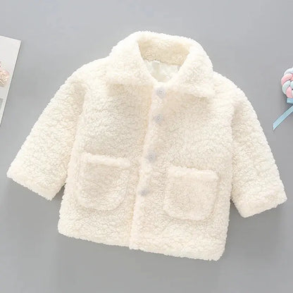 Kids Fall Winter Coats Children Padded Outerwear Boy Warm Fleece Jacket Baby Girls Lamb's Wool Jackets 2-7 Year Trikidsworld