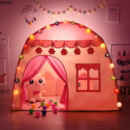 Children's Tent Indoor Outdoor Games Garden Tipi Princess Castle Folding Cubby Toys Tents  Enfant Room House Teepee Playhouse Trikidsworld