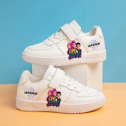 KPop Demon Hunters Kids Shoes New Huntrix Casual Sneakers  2-12Y Children Basket Shoes Girls Girl Group Basket ShoesSize 27-37 Trikidsworld