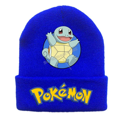 Pokemon Knitted Cap Headgear Pikachu Figure Winter Woolen Hat Cartoon Anime Skullies Beanies Boys Girls Bonnet Christmas Gifts Trikidsworld