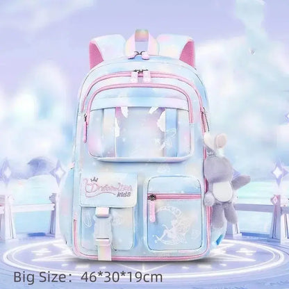 Princess Rainbow Backpack – Cute & Protective Schoolbag for Girls Trikidsworld