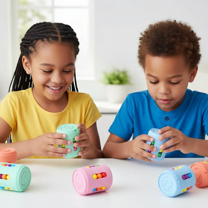 Multiple Functions Fidget Spinner Magic Colorful Beans Finger Spinning Relieves Stress Decompression Tool For Children And Adult Trikidsworld