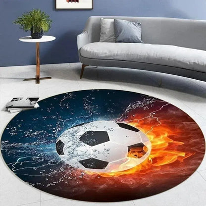 Soccer Round Carpet for Home Decor Trikidsworld