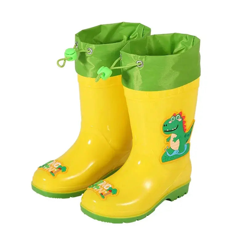 Children's Rain Boots Anti-Slip Fleece Lined Waterproof Unisex Detachable Booties for Kindergarten Baby Shoes Trikidsworld