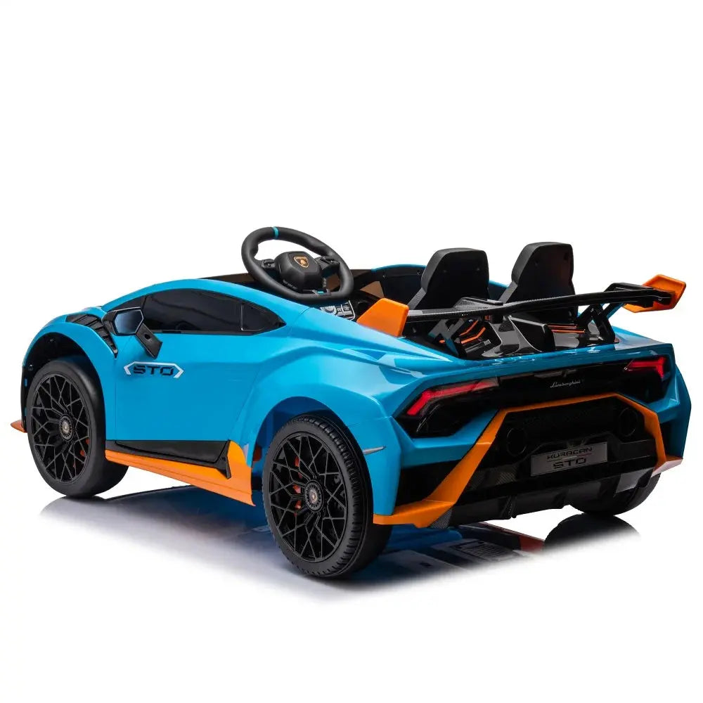 24V Kids Electric Ride On Drift Car Featuring 360 Degree Spin Drift Mode Blue Toy Cars For Aged 3 To 8 Outdoor Children Vehicle Trikidsworld