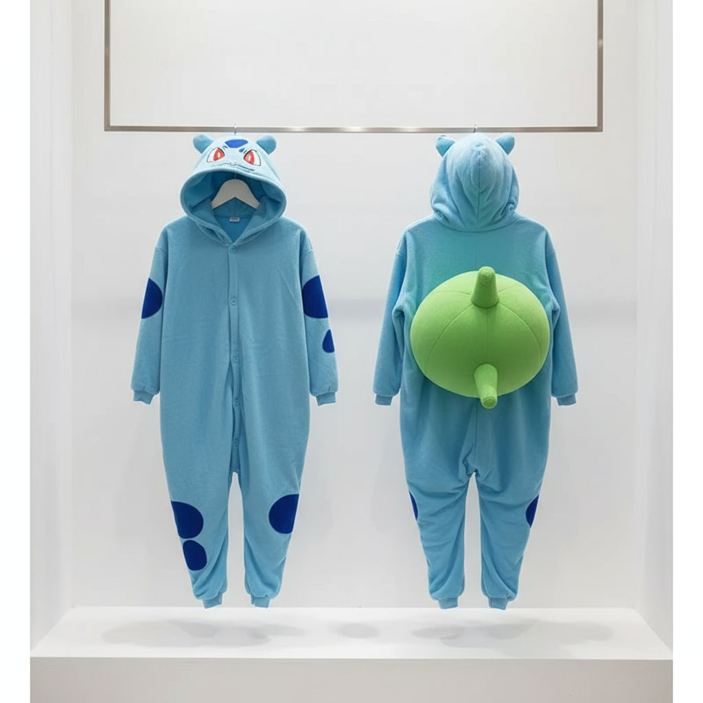 TAKARA TOMY Pokemon Jigglypuff Pikachu Gengar Snorlax Onesie Kigurumi Kids Cosplay Bulbasaur Halloween Pijama Anime Pajamas Trikidsworld