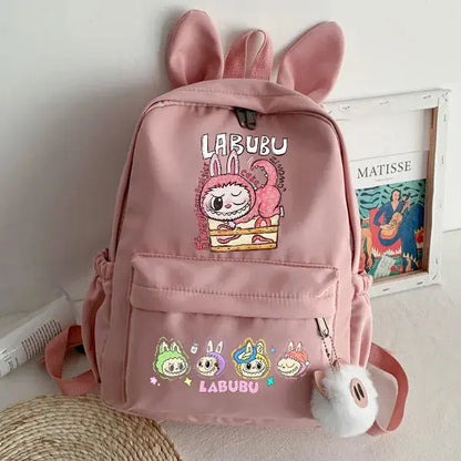 lububu Cute Backpack for Girl Boy Student Teenager Rucksack Women Casual School Bags Travel Rabbit Ears Mochila Birthday Gifts Trikidsworld