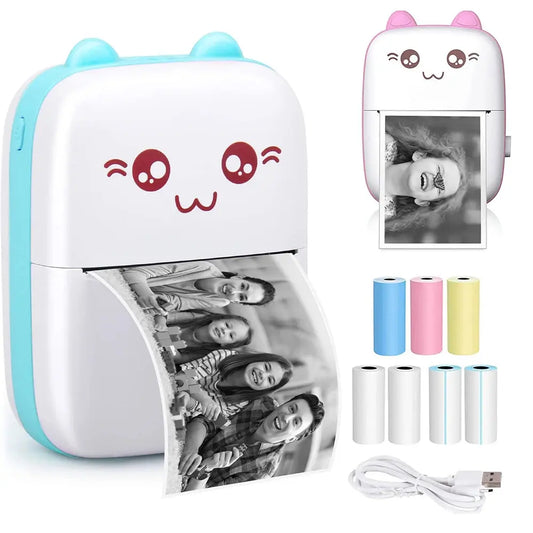 Mini Bluetooth Label Printer – Portable Note & Photo Pocket Printer Trikidsworld