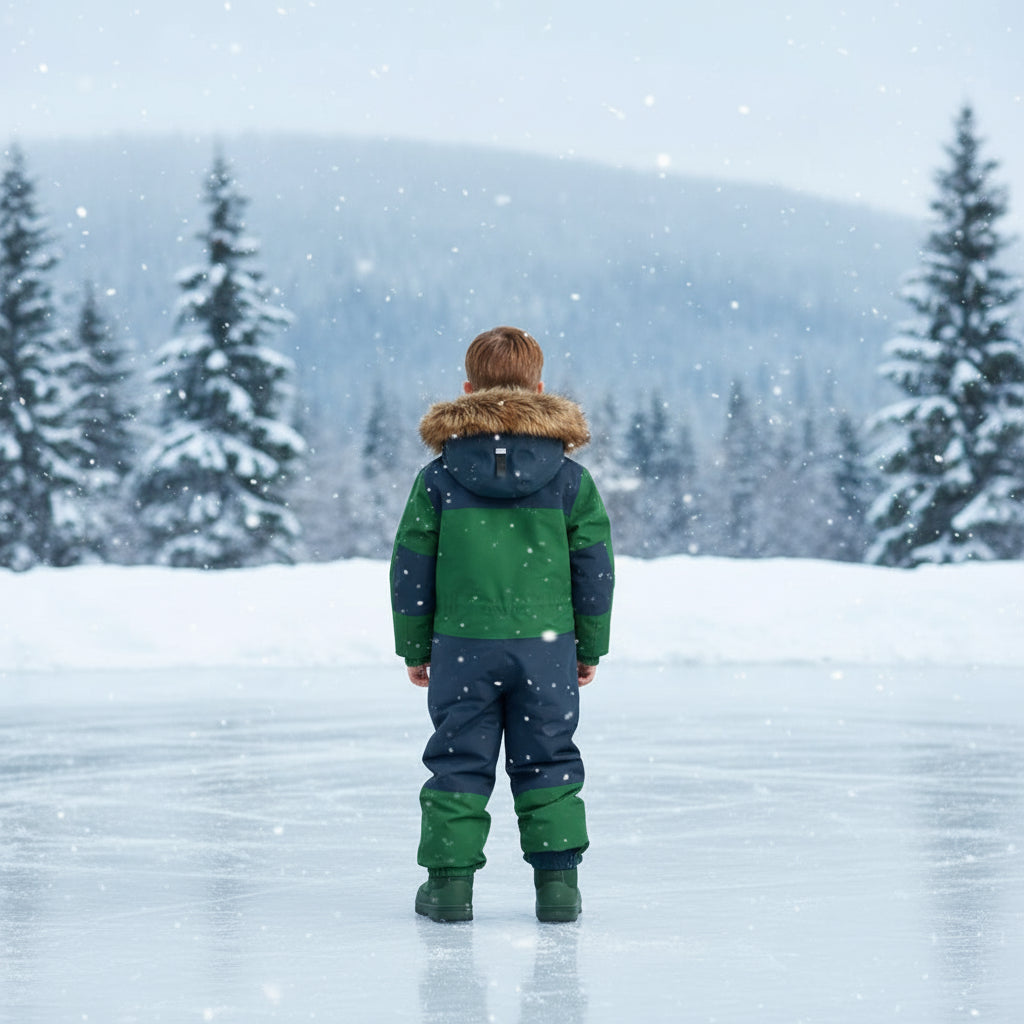 Childrens Ski Suit Windproof Waterproof Thickened Luminous Childrens One-piece Ski Suit Men's and Girls Cotton Clothing Ski Suit Trikidsworld