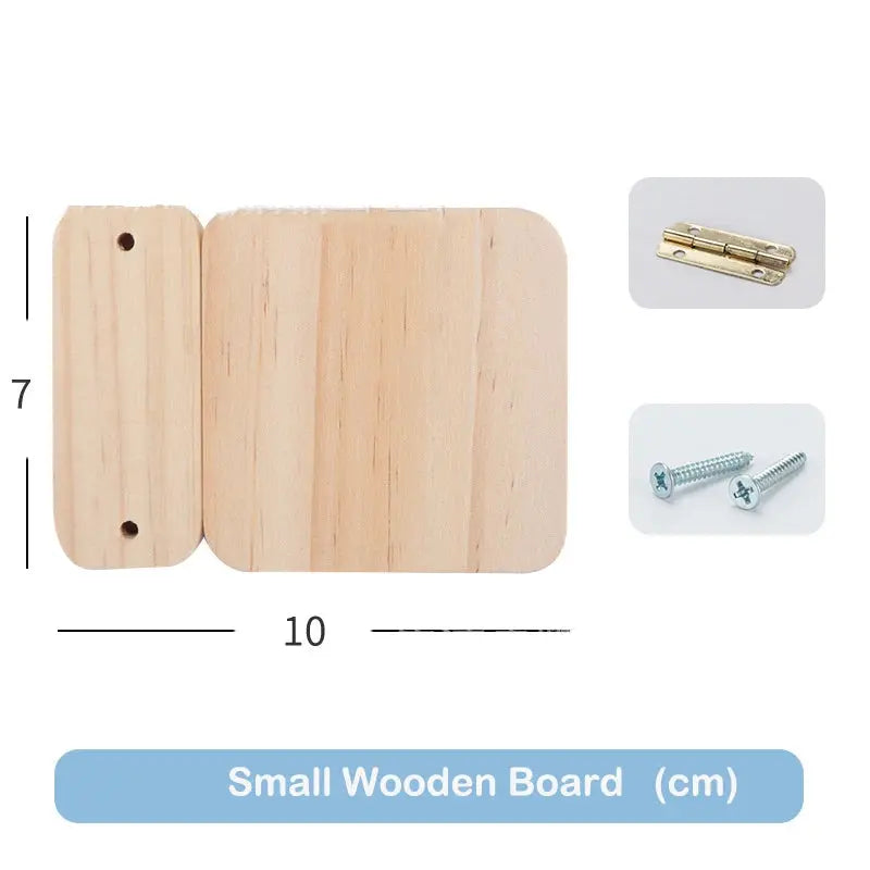 Busy Board Accessories DIY Toy Part Wooden Toys Metal Locks Leather Buckle Montessori Educational Games Intellectual Development Trikidsworld