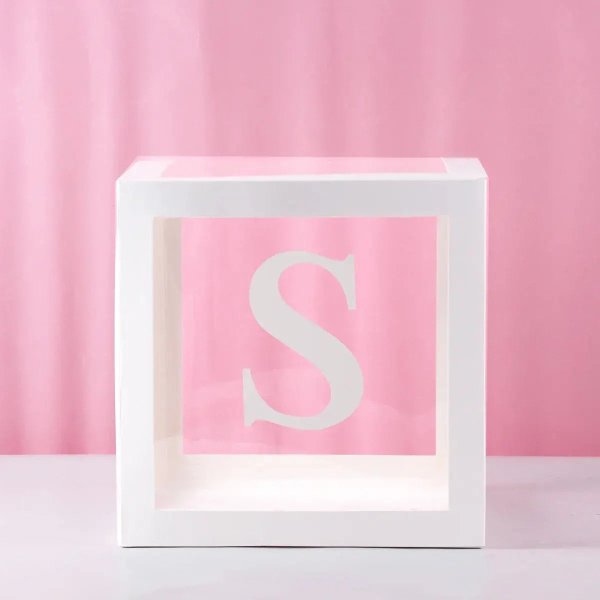 27/25cm Custom Transparent Letter Box A-Z Baby Shower Girl 1st Birthday Party Decoration Kids Wedding Birthday Balloon DIY Box Trikidsworld