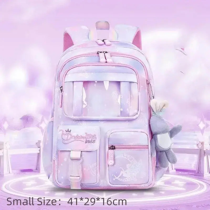 Princess Rainbow Backpack – Cute & Protective Schoolbag for Girls Trikidsworld