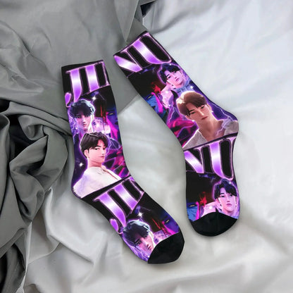 Rumi K pop Demon Hunters  Socks Huntrix Non Slip Stockings Men Quality Outdoor Sports Socks Autumn Harajuku Design Socks Trikidsworld