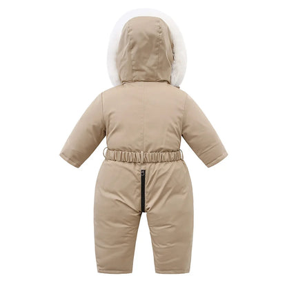 Kids Winter Snowsuit with Hood – Warm One-Piece Snow Suit