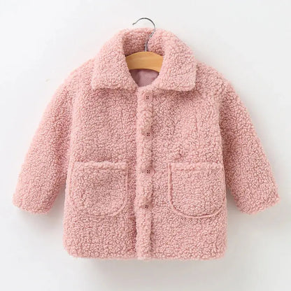 Kids Fall Winter Coats Children Padded Outerwear Boy Warm Fleece Jacket Baby Girls Lamb's Wool Jackets 2-7 Year Trikidsworld