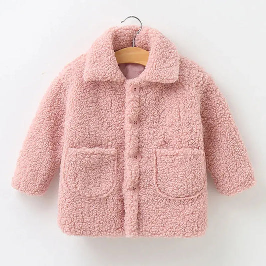 Kids Fall Winter Coats Children Padded Outerwear Boy Warm Fleece Jacket Baby Girls Lamb's Wool Jackets 2-7 Year Trikidsworld
