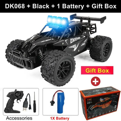 Remote Control Car RC Drift Racing 1:16 Vehicle Off Road Alloy 2.4G Radio High-Speed Trucks With LED Light Climbing Gift Kid Toy Trikidsworld