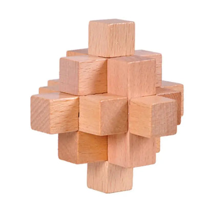Wooden Puzzle Lock Toy Trikidsworld