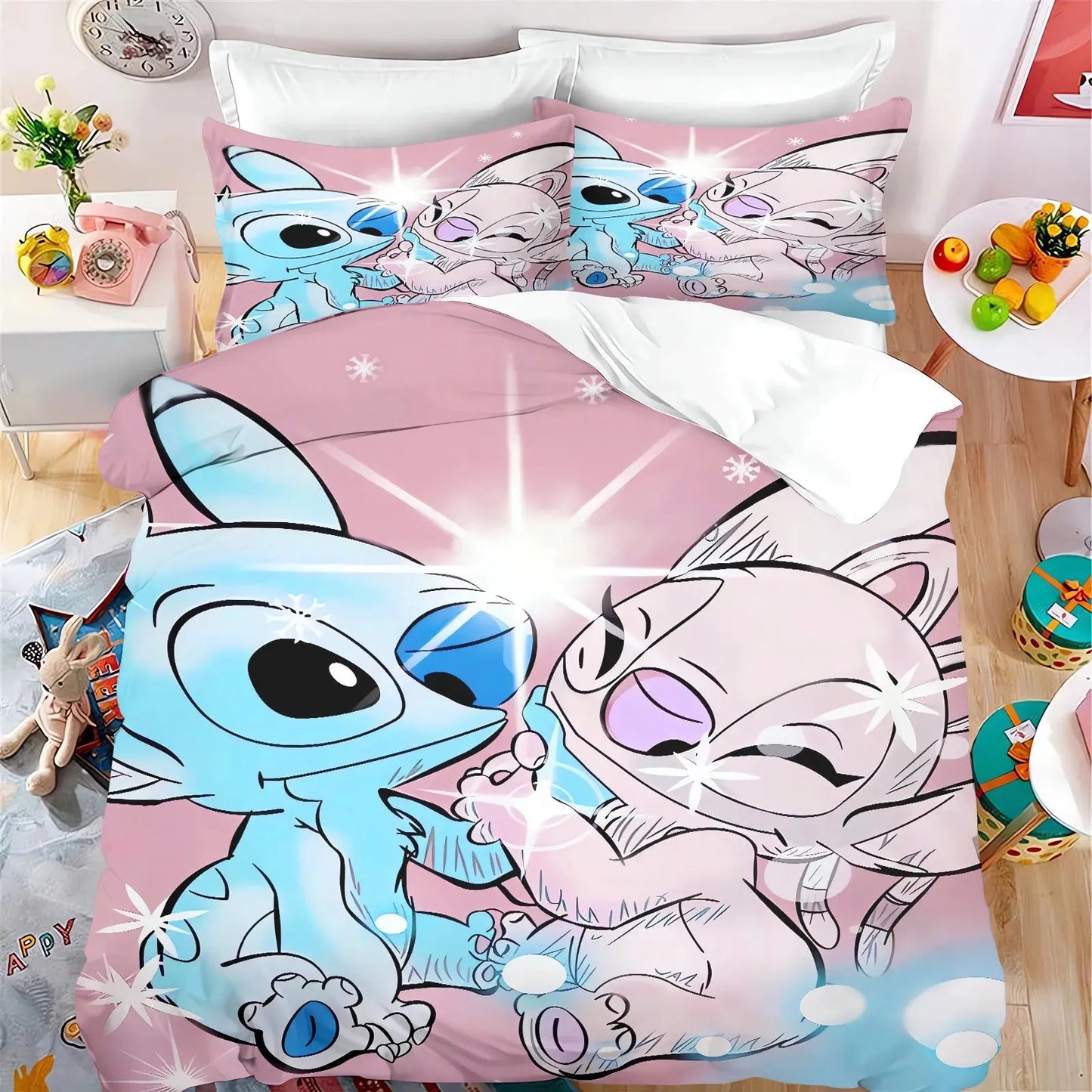 Stitch Bedding Set – Anime Duvet Cover Trikidsworld