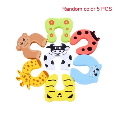 Baby Safety For Newborn Furniture Protection Card Door Stopper Security Cute Animal Care Child Lock Finger Protector Trikidsworld