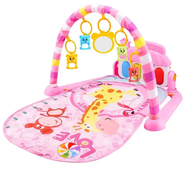 Baby Fitness Stand Music Play Gym Activity Toys Newborn Piano Crawling Blanket Pedal Game Pad Early Education 0-36 Months Gifts Trikidsworld