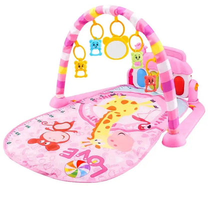 Baby Fitness Stand Music Play Gym Activity Toys Newborn Piano Crawling Blanket Pedal Game Pad Early Education 0-36 Months Gifts Trikidsworld