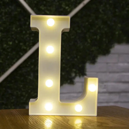 Alphabet Letter LED Lights Luminous Number Lamp Decor  Battery Night Light for home Wedding Birthday Christmas party Decoration Trikidsworld