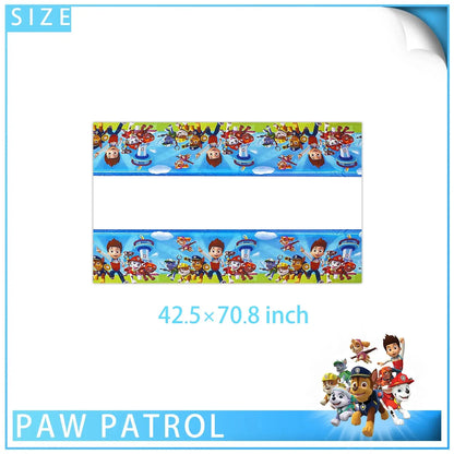 Paw Patrol Birthday Party Decoration Baby Shower Boys Girl Tableware Supplies Cup Tablecloth Numbers Balloon Cake Backdrop Gifts Trikidsworld