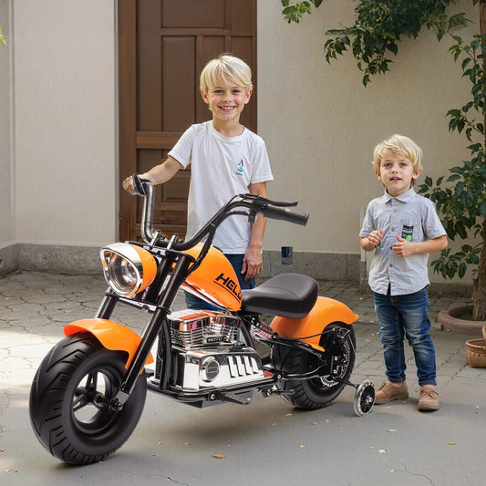 24V Kids Electric Dirt Bike,2-Wheeler Electric Motorcycle,Battery Powered Ride on Toy Car for Aged 8+ Big Kids Gift,w/ Handbrake Trikidsworld