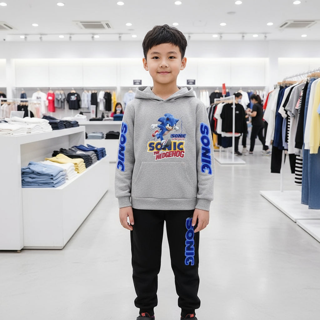 Sweat à capuche d'automne pour enfants de 3 à 12 ans, produits Anime, vêtements de sport, pull + pantalon, ensemble deux pièces Trikidsworld