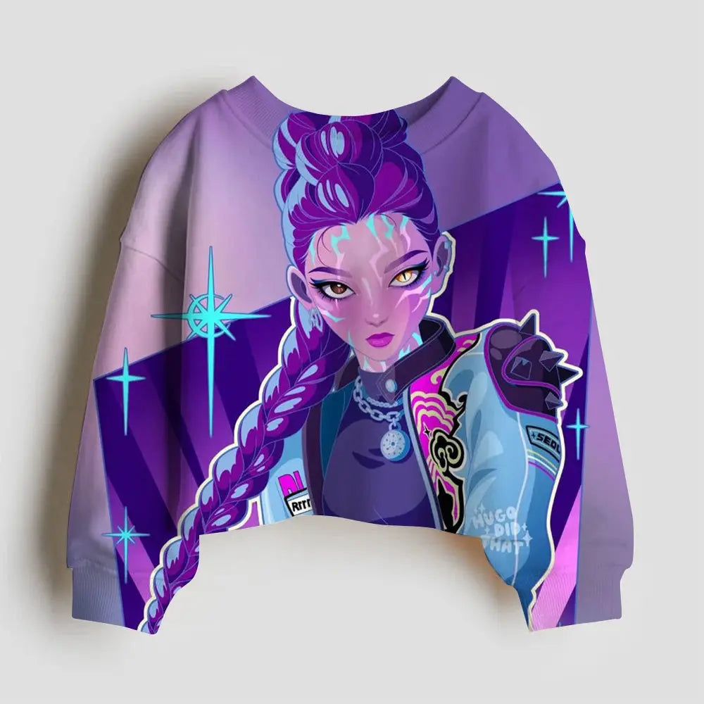 Kpop Demon Hunter Hoodies Kids Kawaii Rumi Mira Zoey Sweatshirt Girls Boys Winter Pullover Long Sleeves Children Clothes Gift Trikidsworld