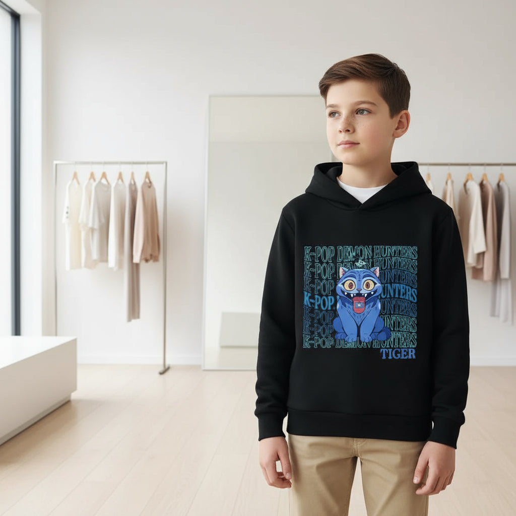 KPop Demon Hunter Rumi Derpy Cartoon Girls Boy Hooded Sweatshirt Warm Children's Wave Fashion Casual Tops Casual Girls Clothing Trikidsworld