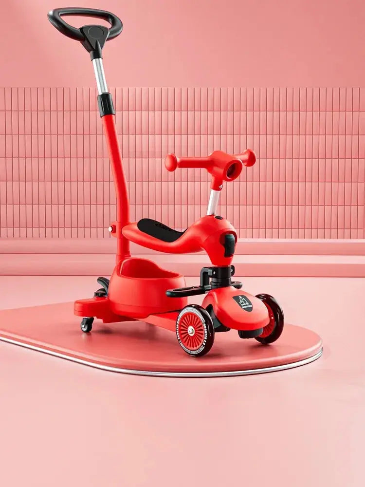 Wheel -3 Foldable Kids' Scooter – Musical, Portable, Multimode Ride Trikidsworld