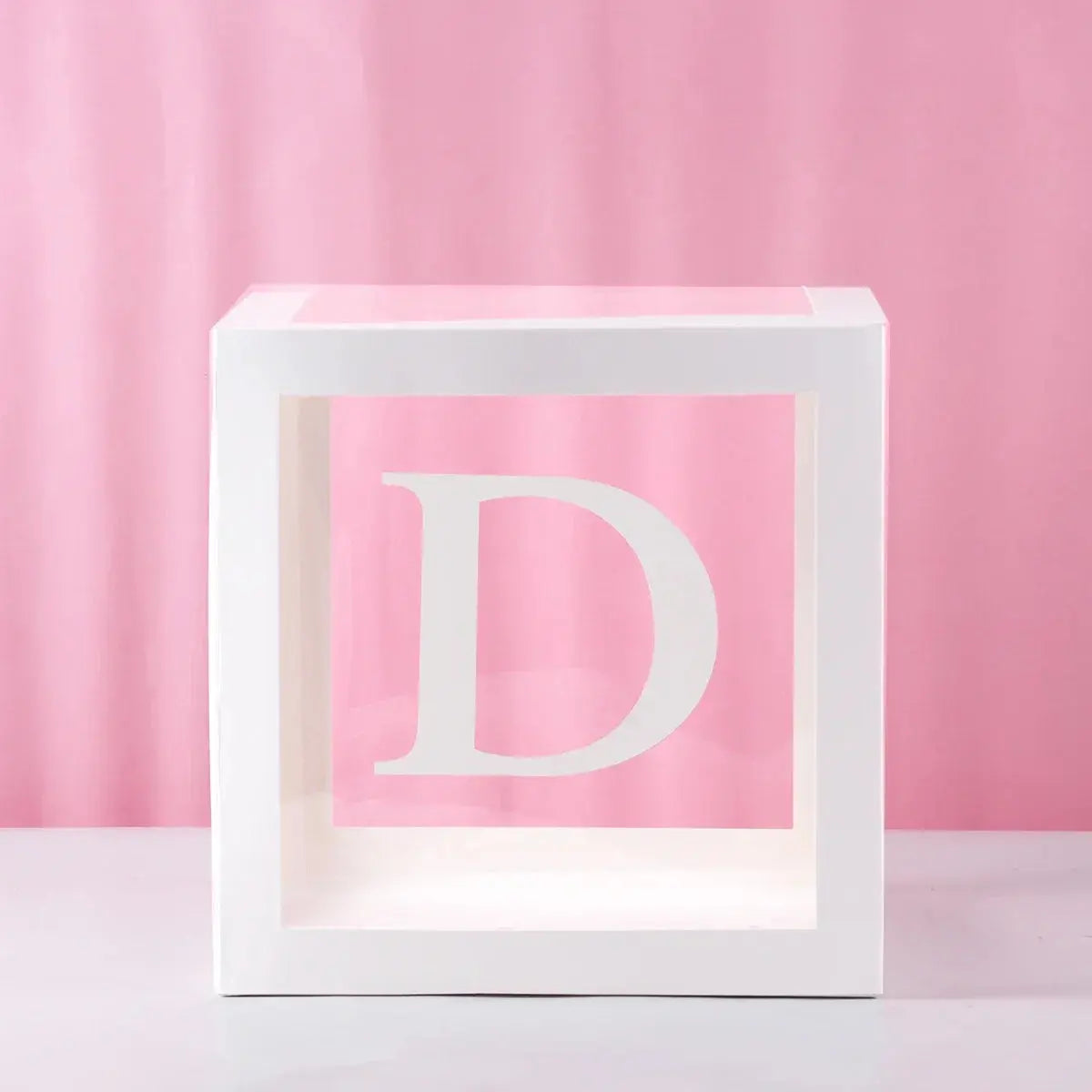 27/25cm Custom Transparent Letter Box A-Z Baby Shower Girl 1st Birthday Party Decoration Kids Wedding Birthday Balloon DIY Box Trikidsworld