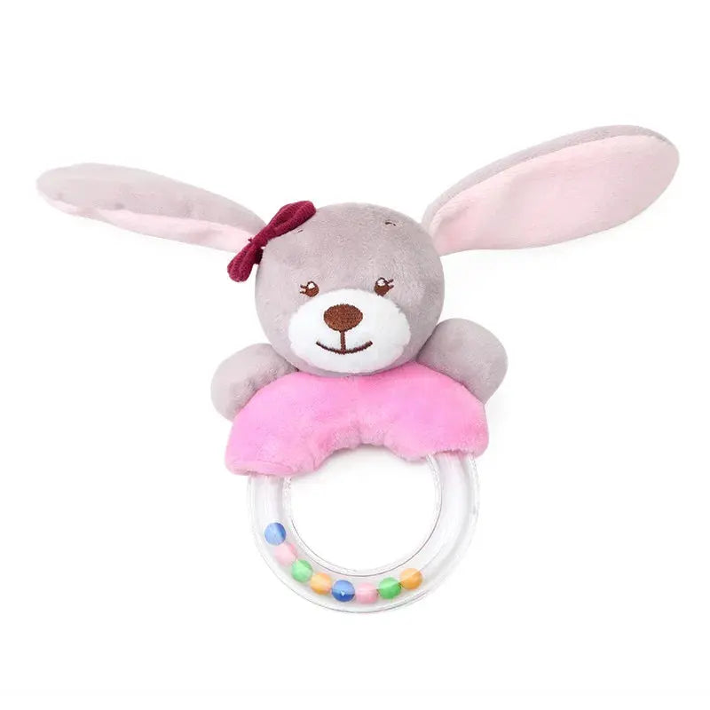 Baby Sensory Hanging Rattles Soft Learning Toy Plush Animals Stroller Infant Car Bed Crib with Teether for Bebe Babies Toddlers Trikidsworld