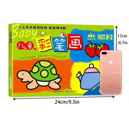Random One 31 Pages Small Hand Coloring Book For 2-6-Year-Old Children Color Books For Kids Drawing Books Learn To Draw Painting Trikidsworld