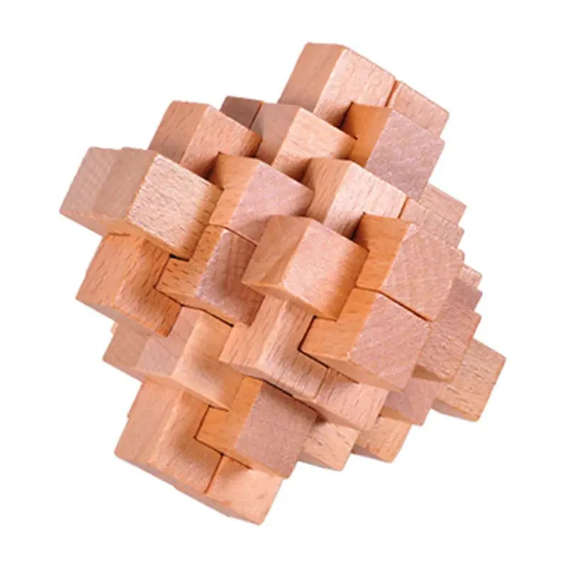 Wooden Puzzle Lock Toy Trikidsworld