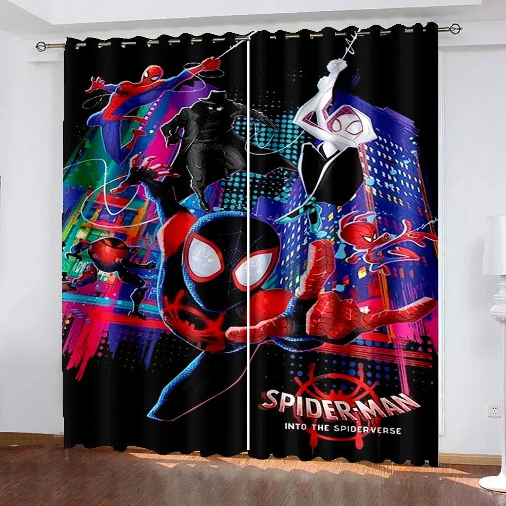 Spider-Man Kids Blackout Curtain for Room Decor Trikidsworld