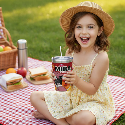 Kid's Kpop Demon Hunters Ramen Rumi Mugs Tumbler 12oz Stainless Steel Double Wall Vacuum Insulated Mug Cups With Straw Trikidsworld