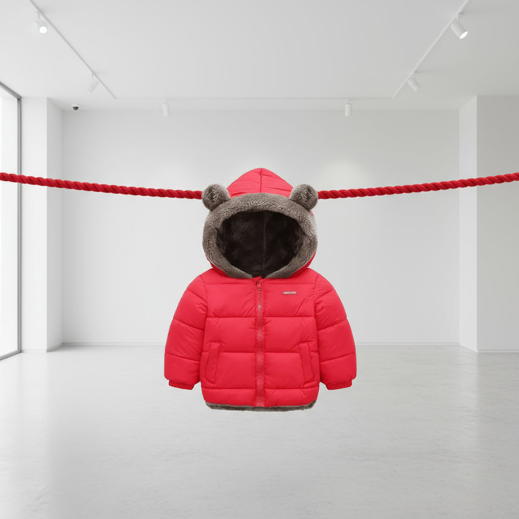 Kids Thick Warm Coats Winter Children's Fleece Hooded Jackets Autumn Cashmere Padded Snowsuit Boys Girls Cotton Outerwear 2-6Y Trikidsworld