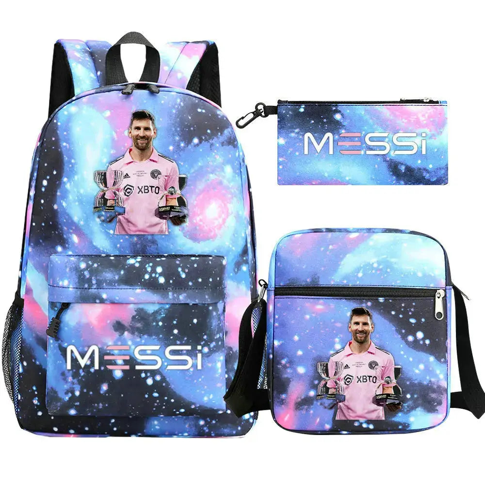 Messi Schoolbag High Capacity Casual Backpacks Trikidsworld