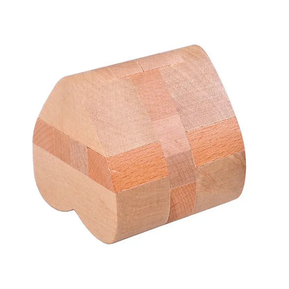 Wooden Puzzle Lock Toy Trikidsworld