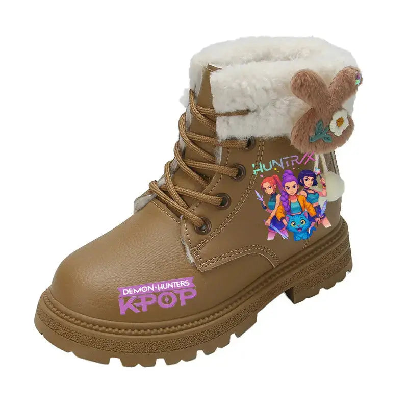 Kids Winter Boots – K-Pop Waterproof High Top Boots