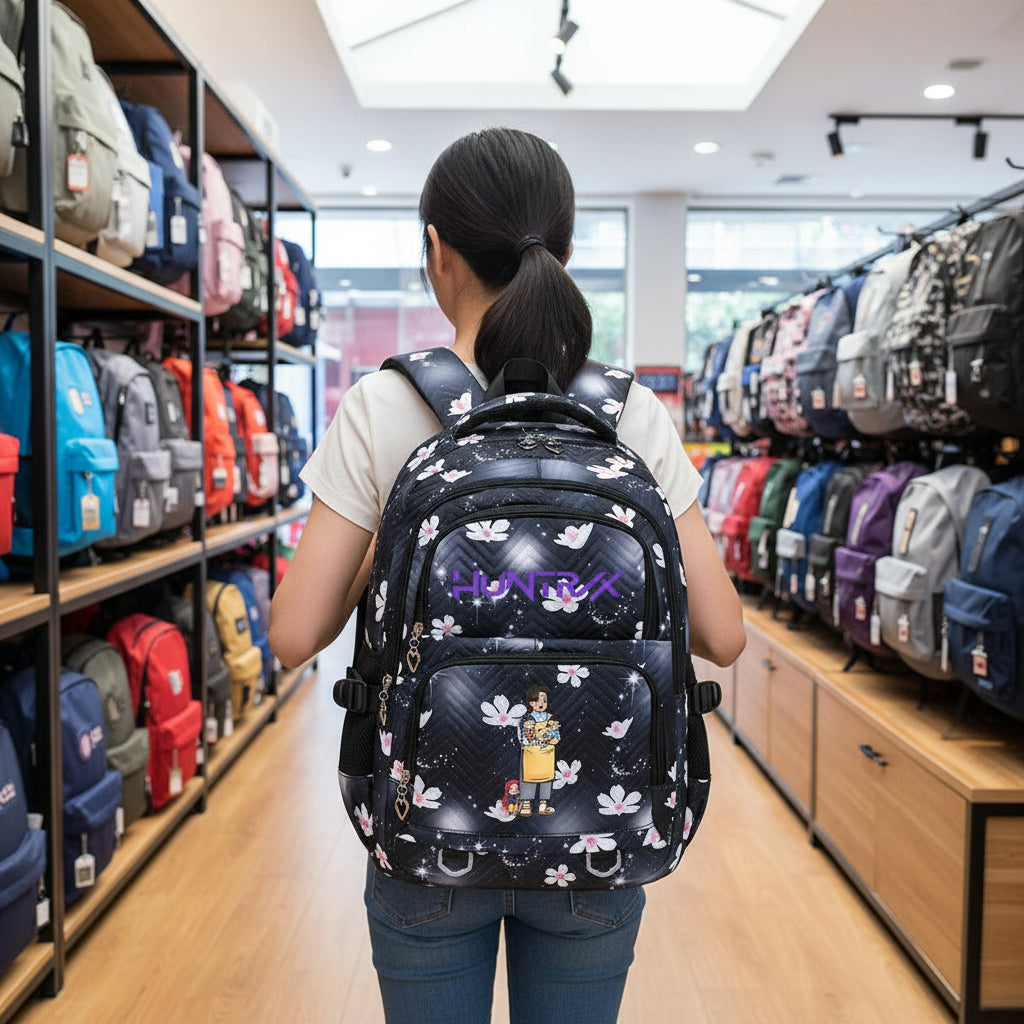 KPop Demon Hunters Backpack Rumi Mira Zoey HUNTR/X Saja Boys Print Cartoon School Bag Large Capacity Student Travel Backpacks Trikidsworld